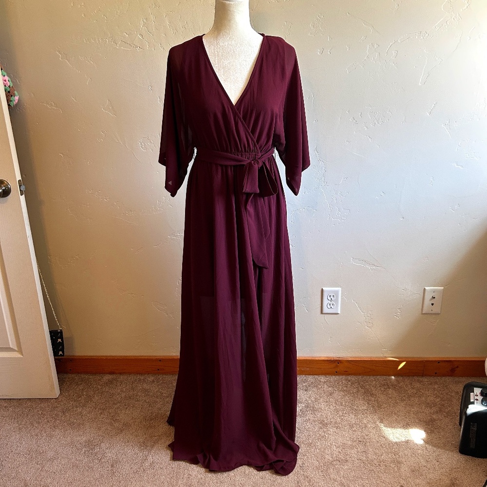Baltic Born Burgundy Maxi Dress